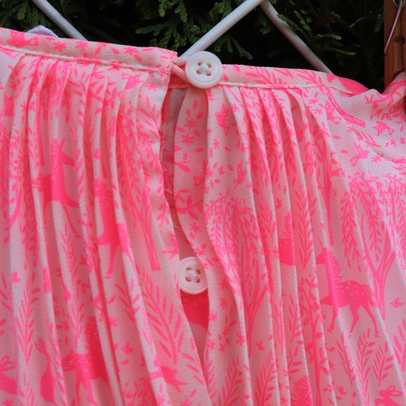 🌏 Gap | Sarah Jessica Parker Pleated Dress 2T - Picture 9 of 10